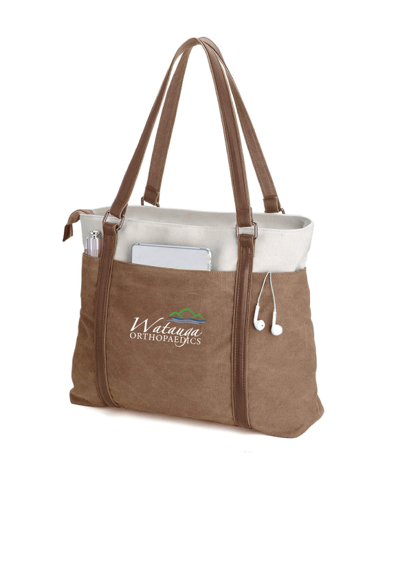 Canvas Laptop Tote Bag
